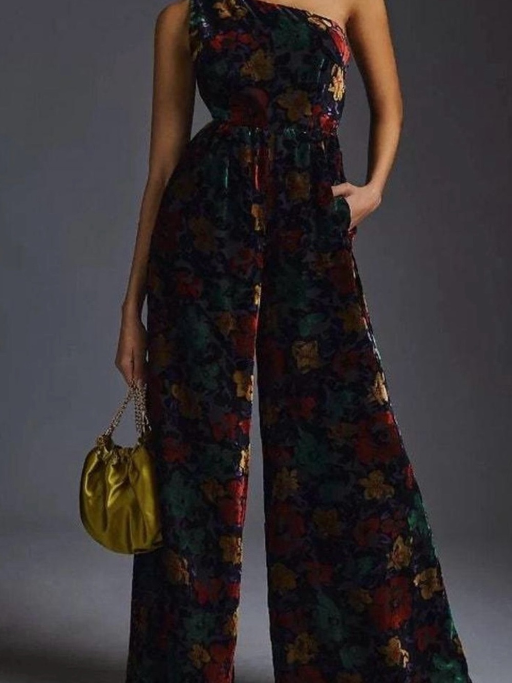 Anthropologie Hutch Velvet Jumpsuit